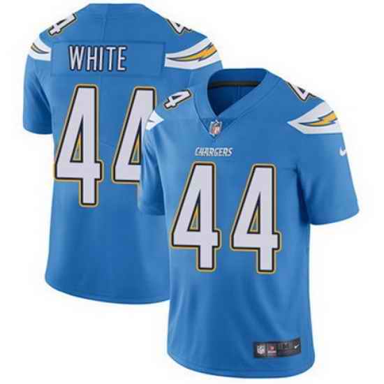 Nike Chargers #44 Kyzir White Electric Blue Alternate Mens Stitched NFL Vapor Untouchable Limited Jersey